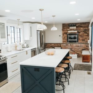 Modern kitchen remodeling project by a licensed contractor in Newington, CT