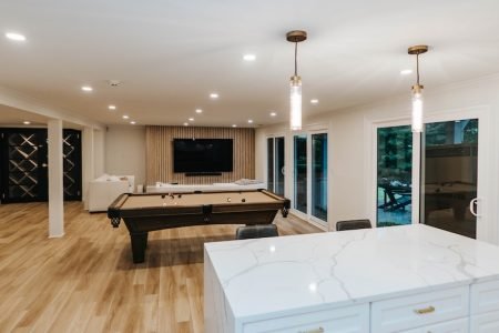 basement-custom-cabinets-installation Basement finishing services in Newington, CT by licensed contractor