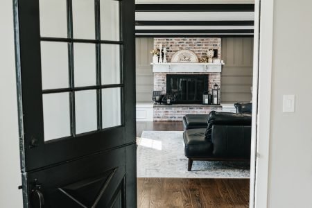 Interior Door Trim Installation – Yart Home Improvements Interior carpentry trim installation around doorway and hallway in a residential home in Newington Connecticut